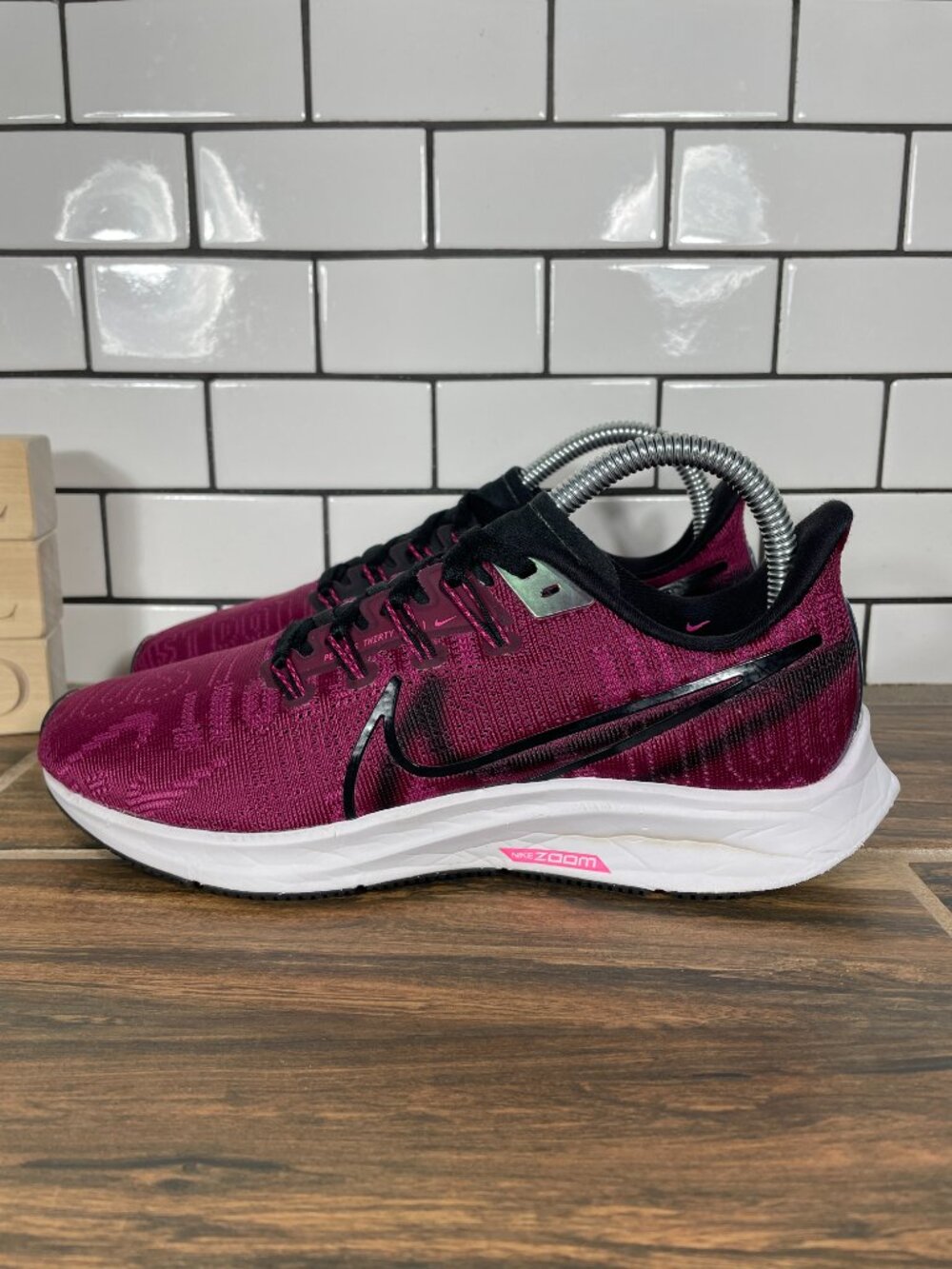 Nike Air Zoom Pegasus 36 PRM Running Shoes Womens Size 6.5 True Berry Sneakers